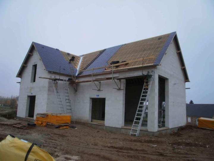 Construction d'une maison neuve béton cellulaire 2 Laon
