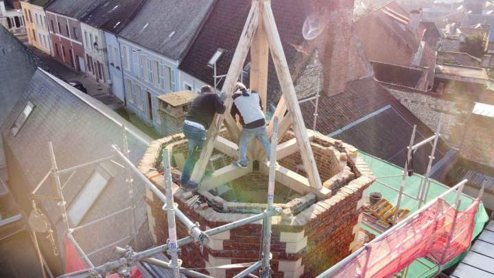 Reconstruction d'une tour Laon